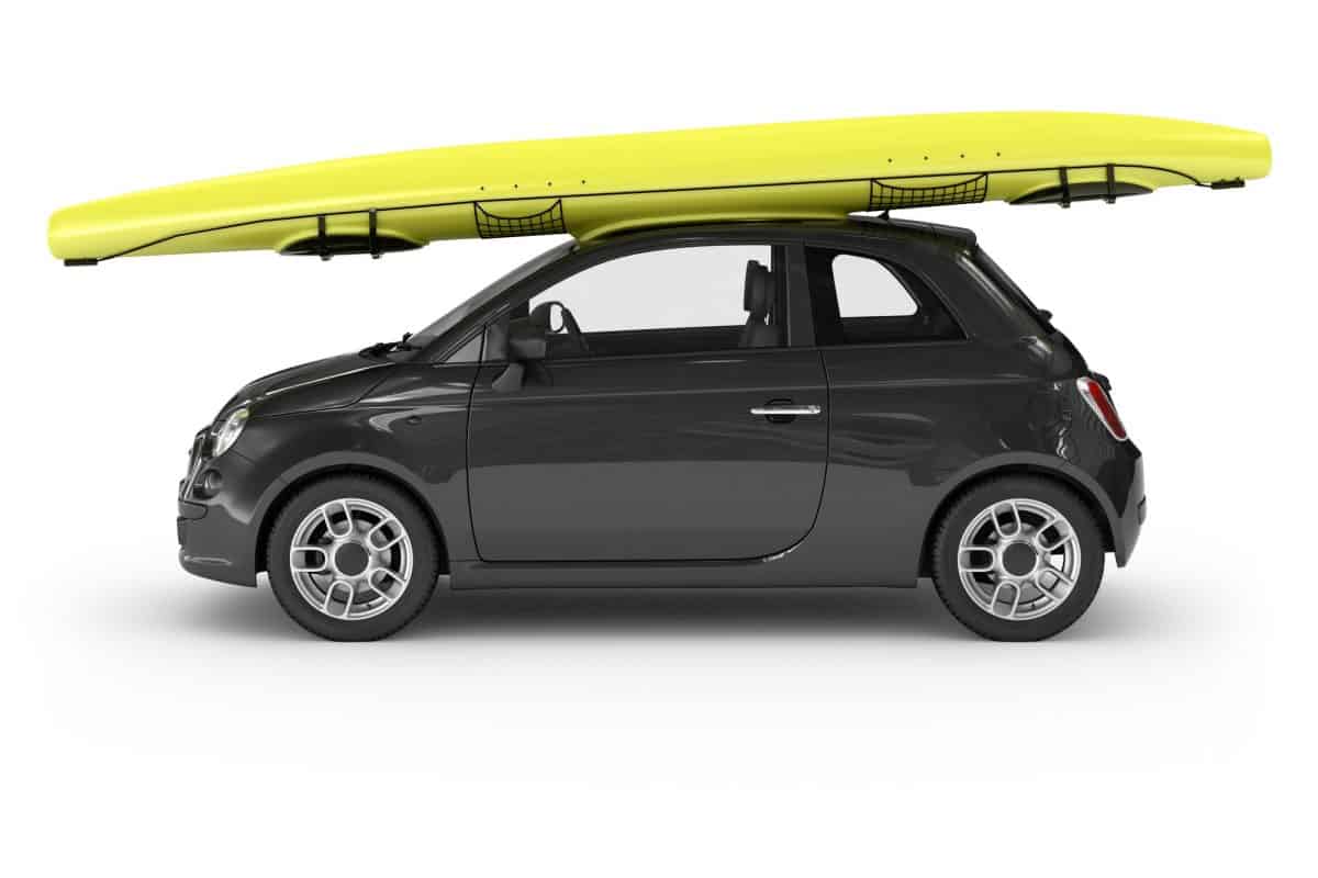 car with kayaks