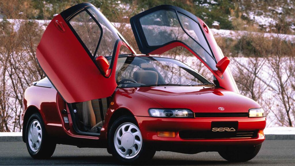 Toyota Sera cars with butterfly doors