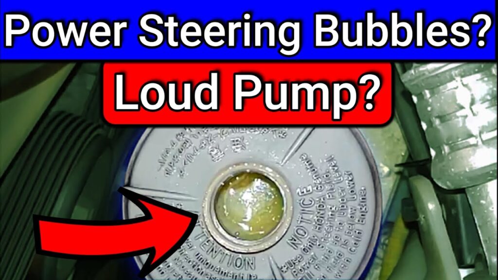 existence of any impurities or air in the power steering fluid 