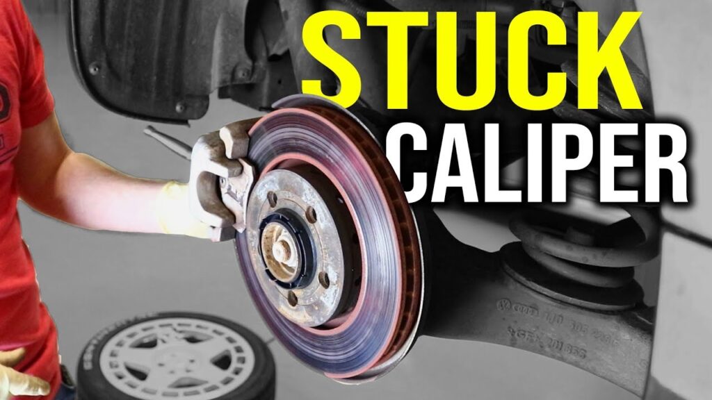 Stuck brake calipers steering wheel shakes when brakes at high speeds