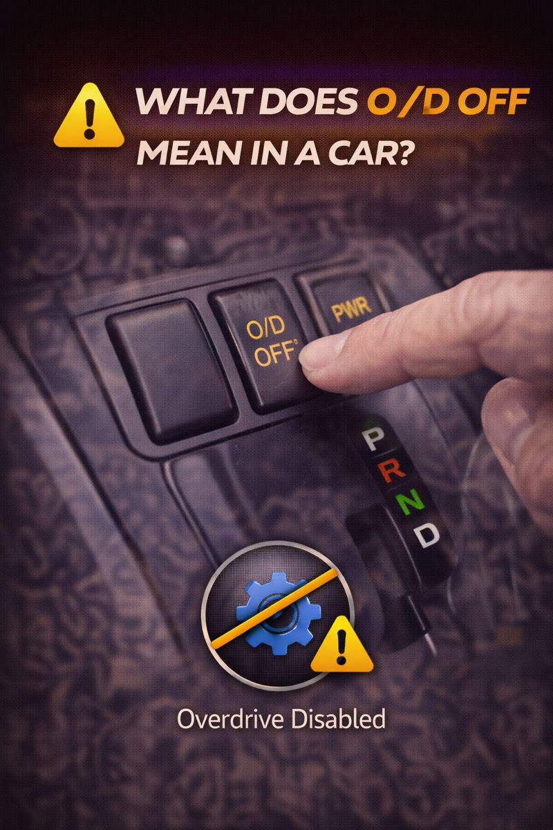 You are currently viewing What Does O D Off Mean In A Car And When To Use It