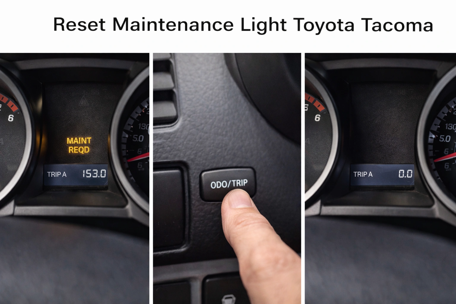 reset maintenance light toyota tacoma