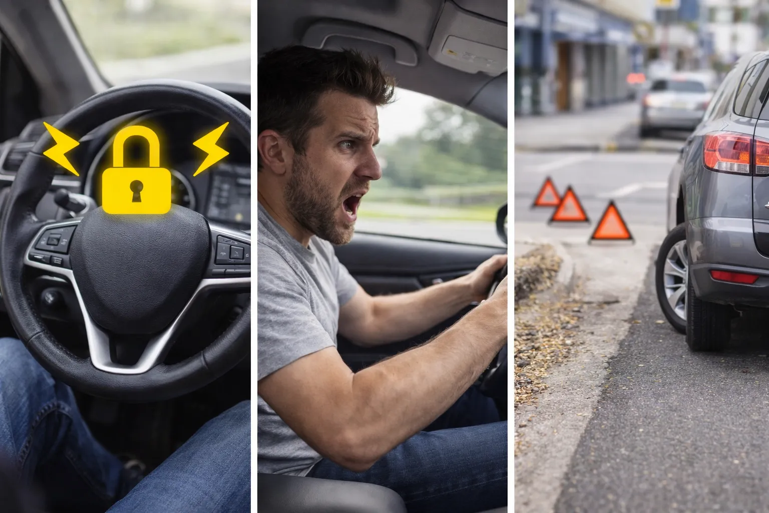 steering wheel locked up