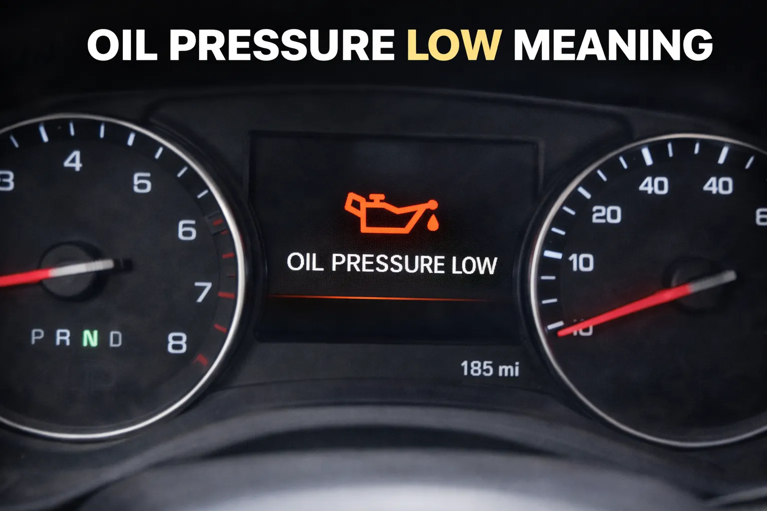 oil pressure low meaning