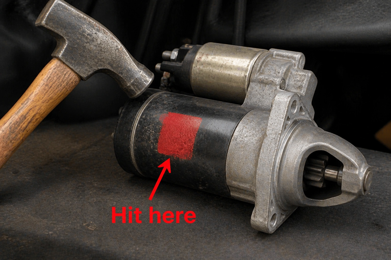 You are currently viewing Where To Hit Starter With Hammer Safely And Correctly